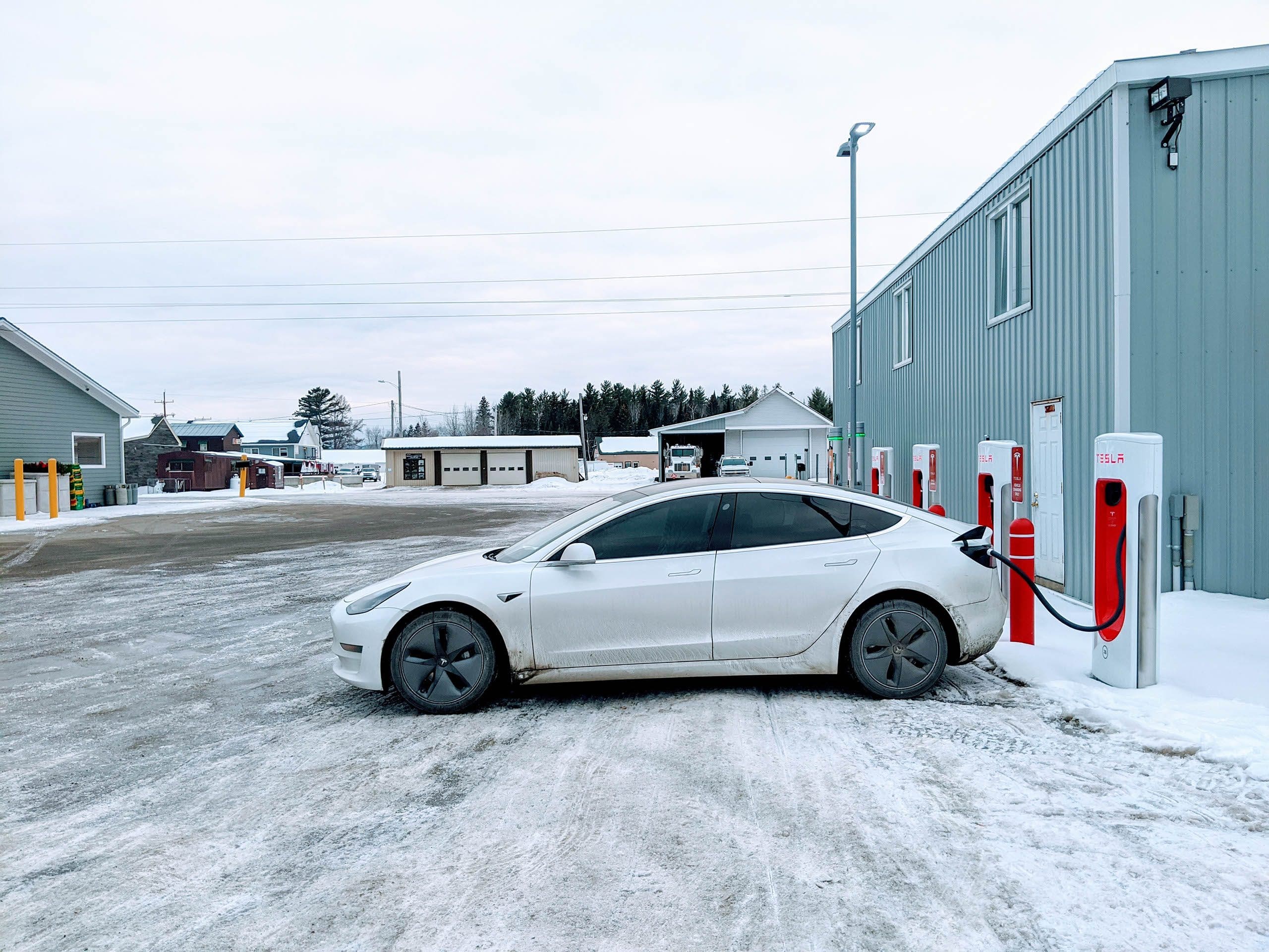 Jackman Maine Tesla Supercharger