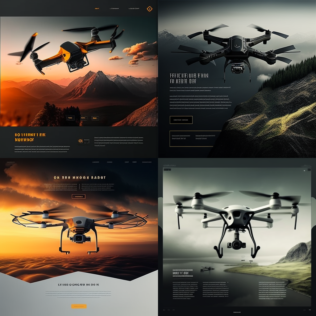 design an awesome drone website