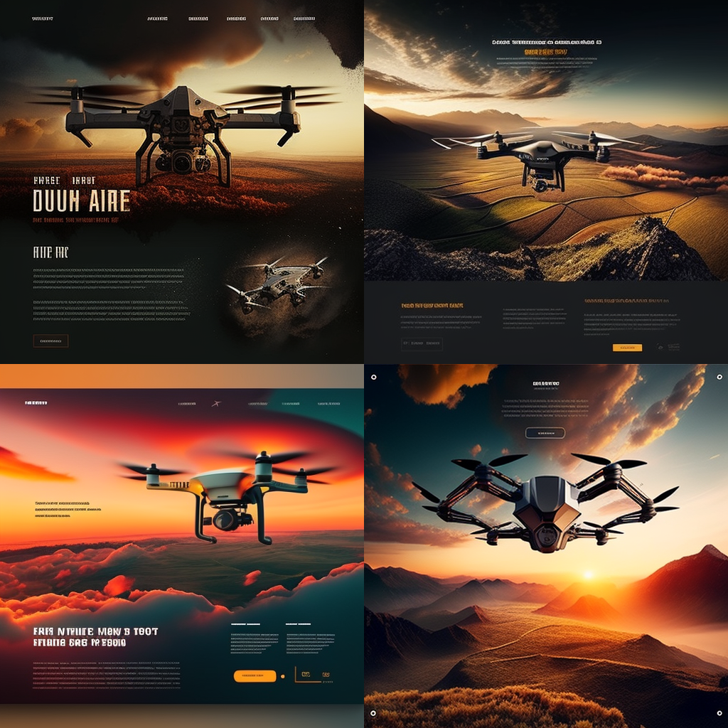 design an awesome drone website
