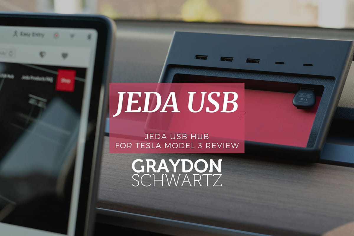 Jeda USB Hub for Tesla Model 3 Review