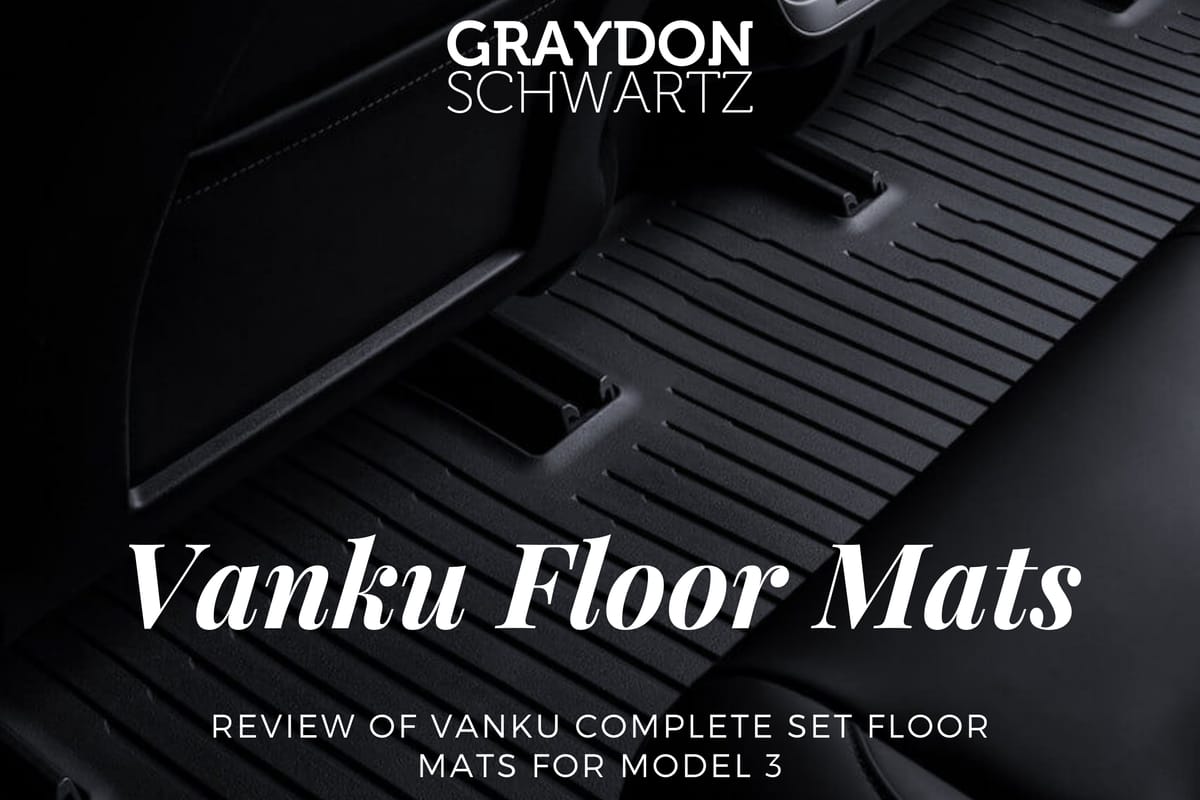 Review of Vanku Complete Set Floor Mats for Model 3