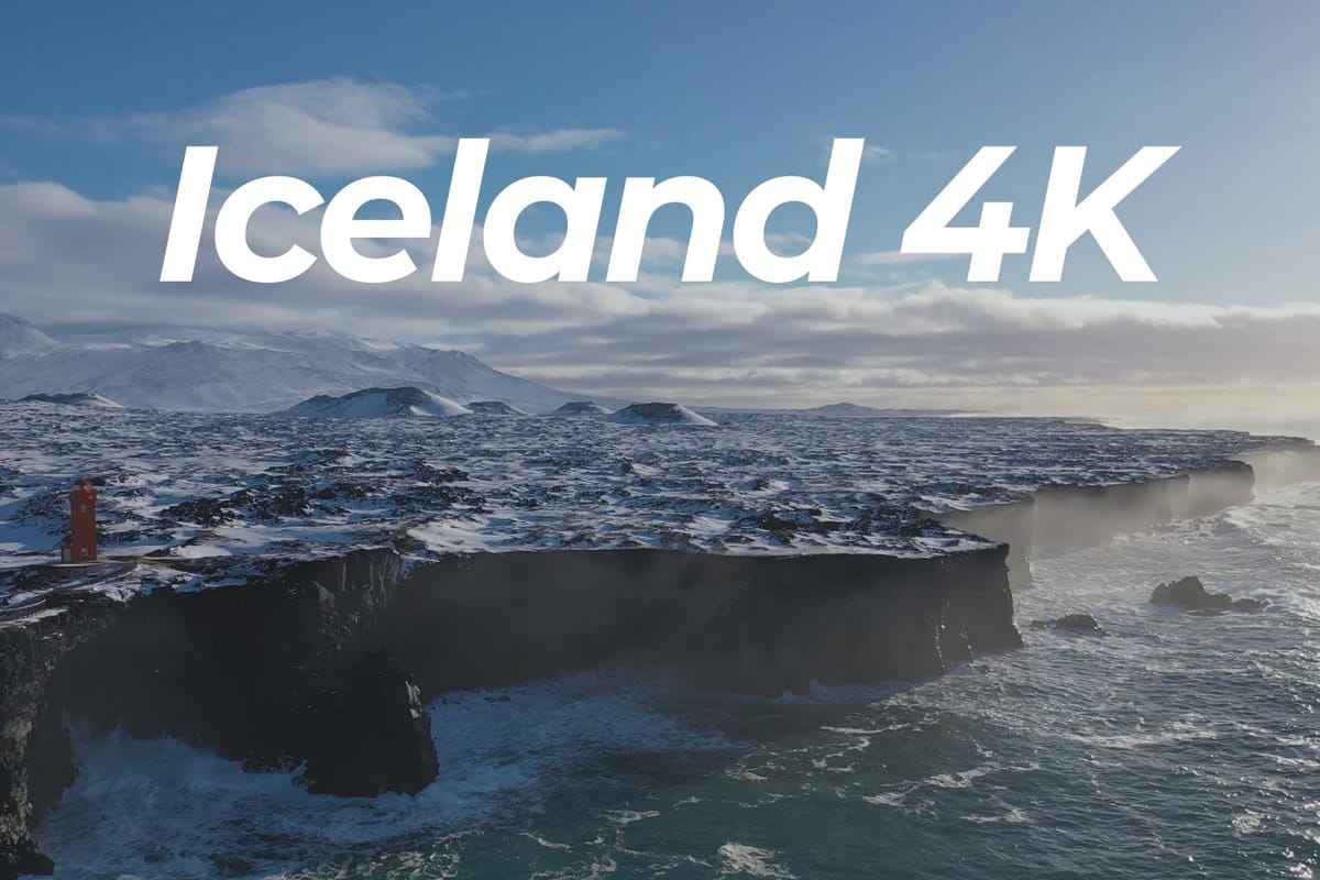 Iceland Drone Footage of a Less Traveled Area