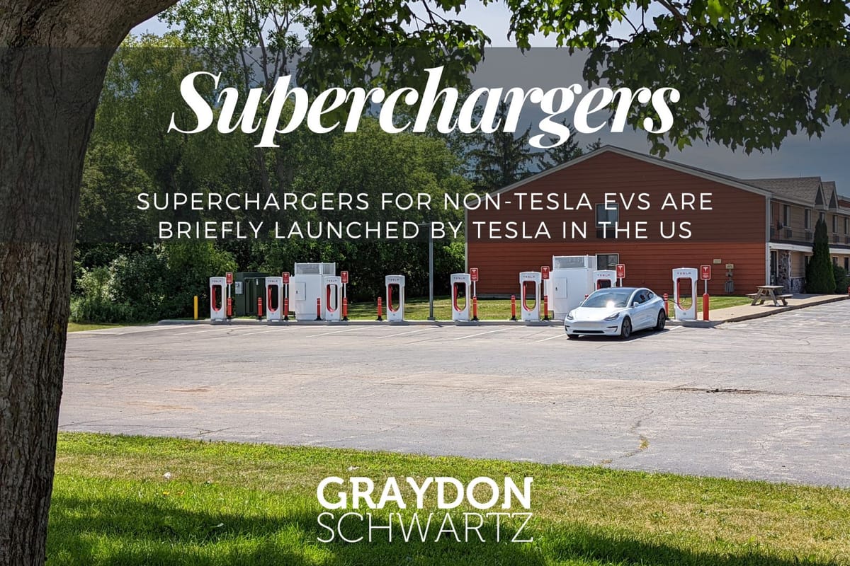 Superchargers for Non-Tesla EVs Are Briefly Launched by Tesla in the US